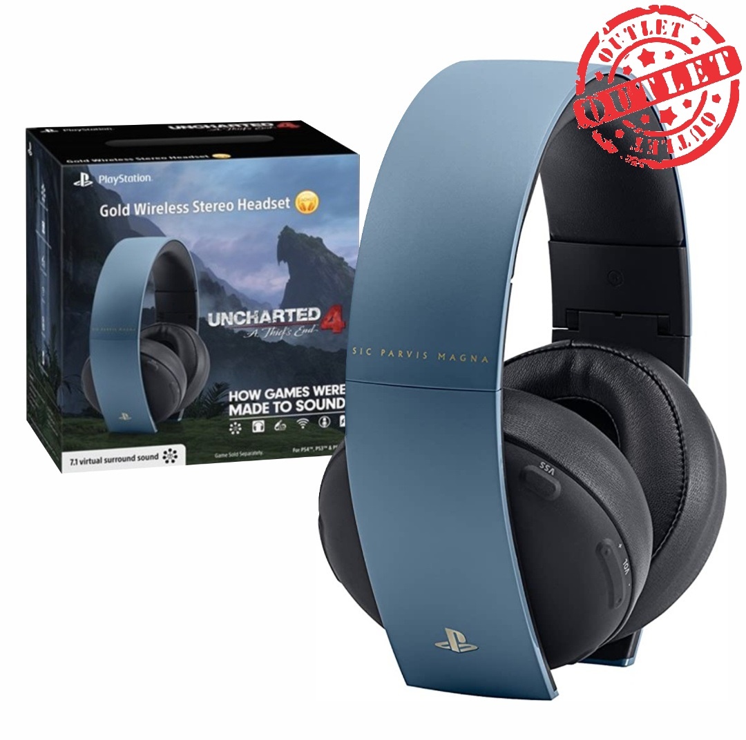 Auriculares Sony Gold PS5/PS4 inalambricos Uncharted 4 (con