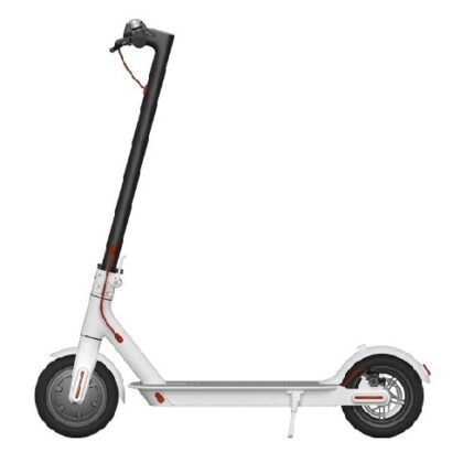 Scooter Mi Electric blanco c/luces delanteras y traseras.