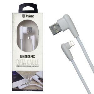 Cable Inkax 1 metro USB-A a Lightning conector 90°