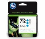 HP 3ED77A 712 3*PACK CYAN T210/230/250/630/650 UK