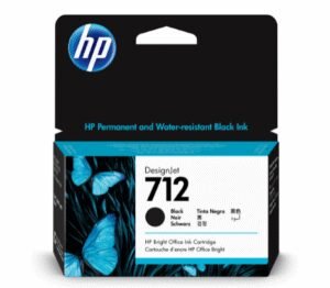 HP 3ED70A 712 NEGRO T210/230/250/630/650 38ML UK