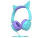 PROMATE JEWEL.AQA HEADPHONES P/NIÑOS C/MIC 3.5MM CELESTE (O)