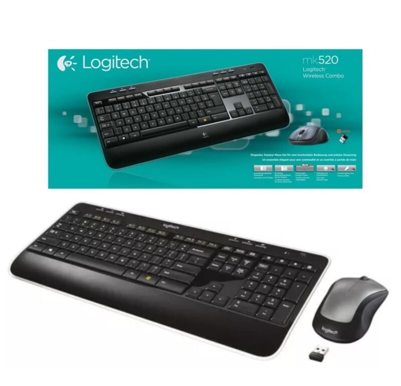 Combo Logitech Mk520 Teclado Y Mouse Inalámbrico