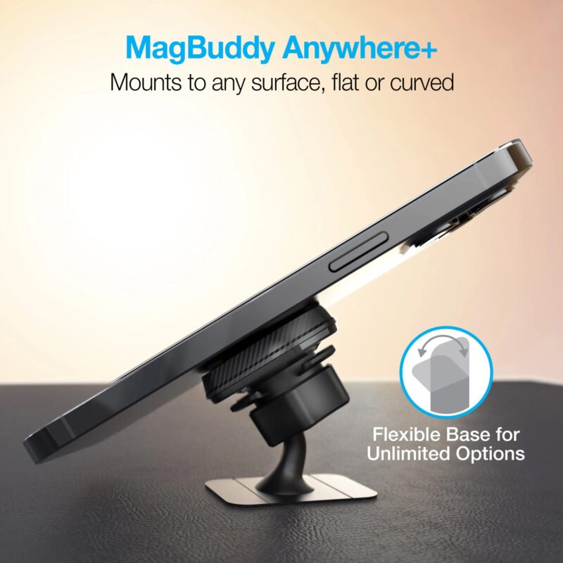 Soporte De Auto Para Celular Naztech MagBuddy Elite Adhesivo 360° - Imagen 3