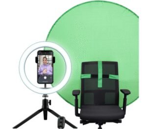 TRUST 24881 MAKU+ KIT DE STREAMING ARO LUZ + PANTALLA VERDE