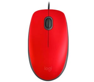 Logitech 910-005492/6755 Mouse M110 Rojo Silencioso Usb