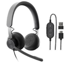 Logitech 981-000876 Vc Headset Zone Wired Usb/usb-c Uc