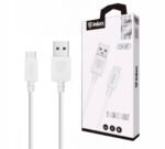 Cable Inkax USB-C 5a 1m blanco