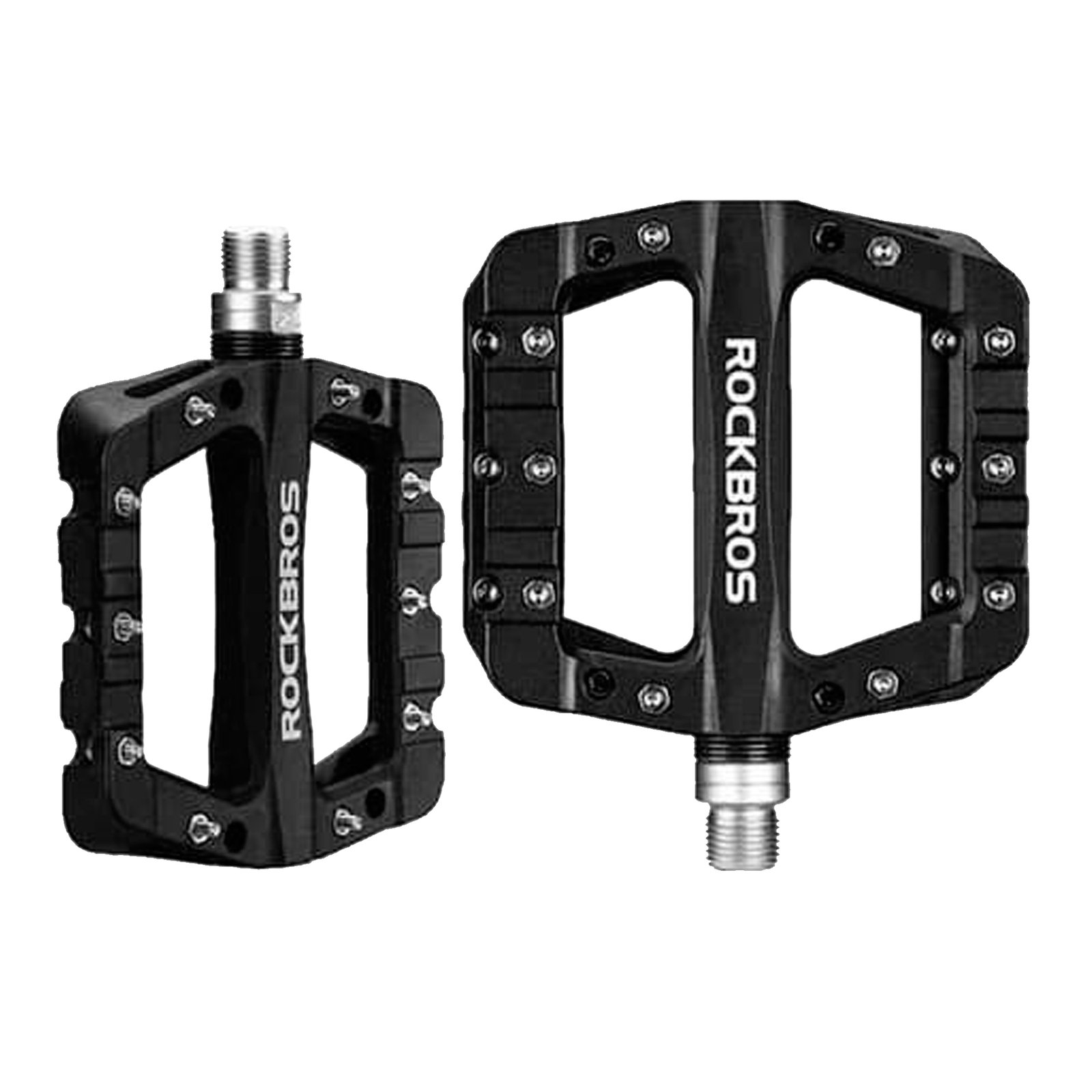 Pedales Para Bicicleta Rockbros Antideslizantes Anchos - Imagen 5