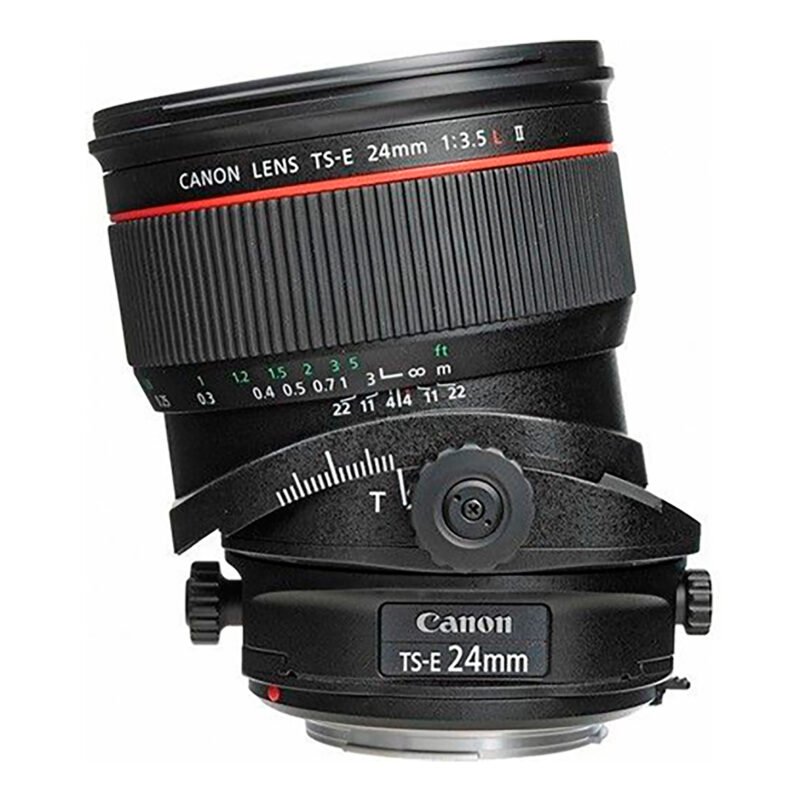 Lente Canon TS E24mm F/3.5L II Aumento Máximo 0,34x