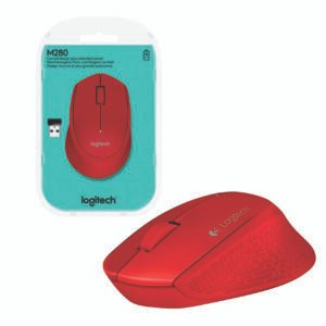 Mouse Logitech M280 Inalámbrico Rojo