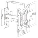 Soporte para TV lcd/led movil hasta 42"" / 20kg