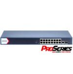 Switch PoE Hikvision PRO 16 puertos gigabit 230w admin.