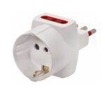 Adaptador schuko + 2x3L a ficha 3L Conatel