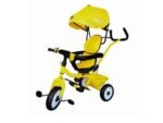 Triciclo Tinok giratorio 360° y capota amarillo