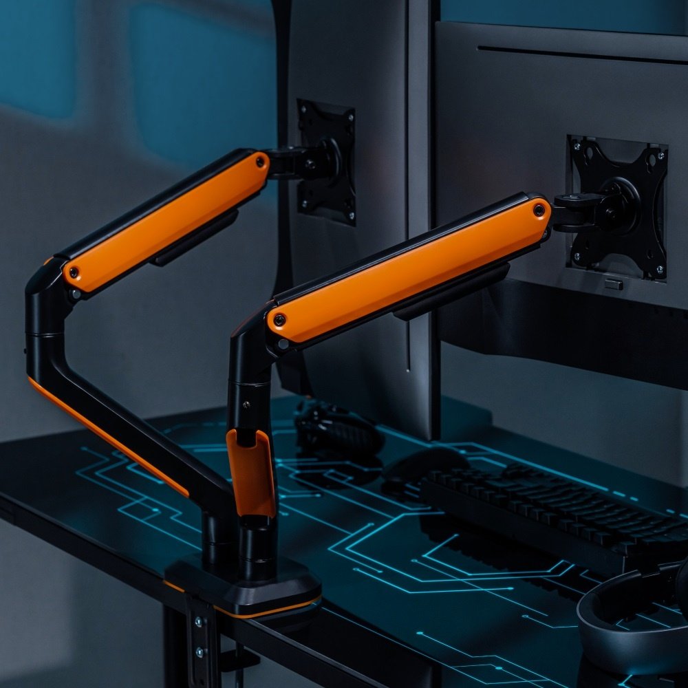 Soporte doble para monitor gaming hasta 32""