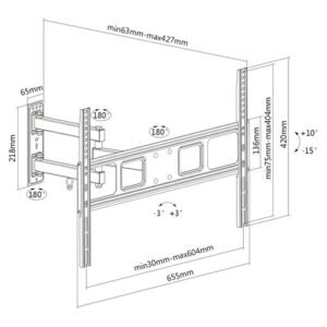 Soporte para TV lcd/led movil hasta 70"" / 35kg