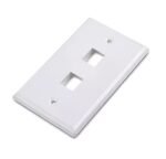 Plaqueta RJ45 NRG+ 2 puertos blanca