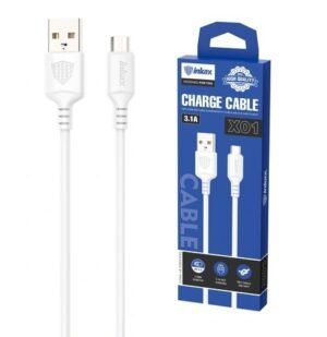 Cable Inkax Micro USB 3.1a 1m blanco