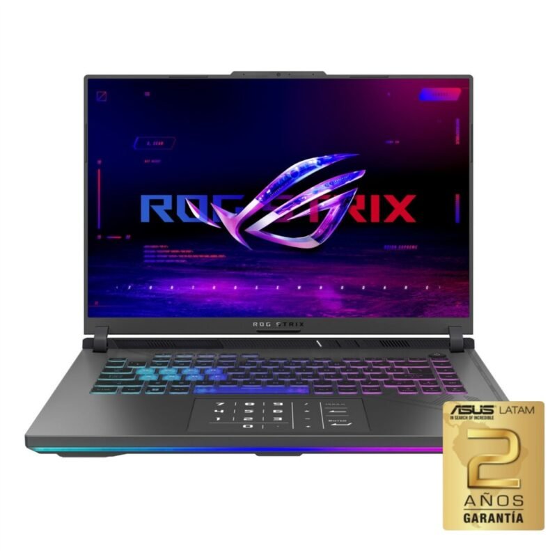 Notebook Gamer Asus ROG Core i9 5.6Ghz, 16GB, 1TB SSD, 16" FHD+ 165Hz, RTX 4070 8GB
