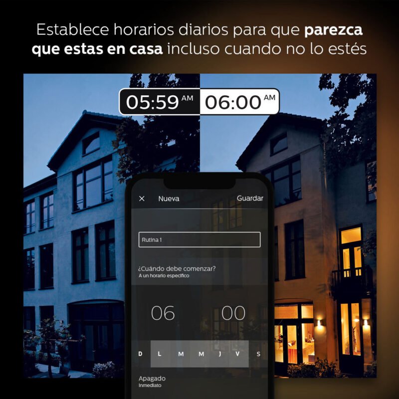 Lámpara Led Inteligente Philips Hue 9W E27 Blanco - Imagen 3