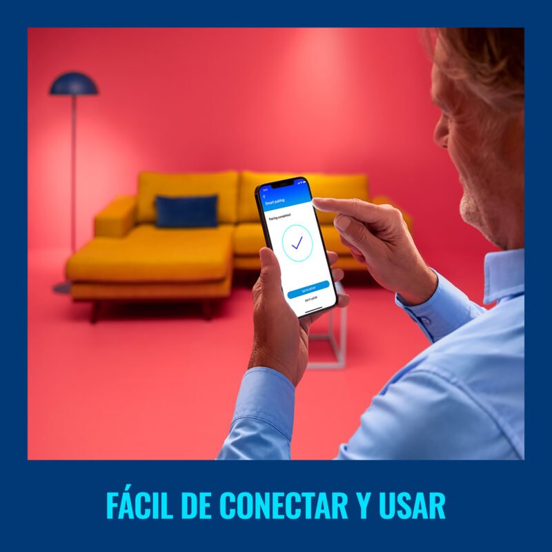 Lámpara Led Inteligente Philips Wiz Squire 9W Blanco Y Color - Imagen 3