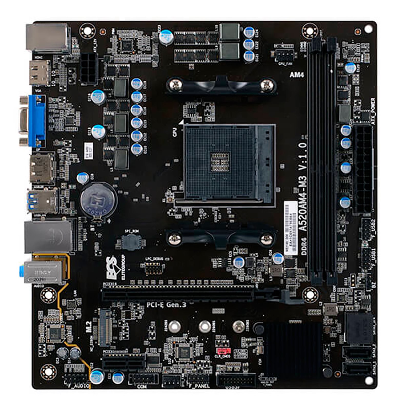 Tarjeta Madre ECS A520AM4-M3_M3D 3200 - Imagen 2