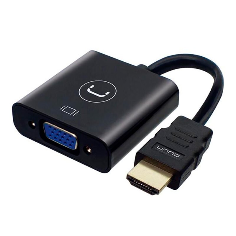 Adaptador Hdmi Macho A Vga Hembra Unno Full Hd Uxga - Imagen 2