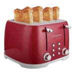 Tostadora Aiwa Aw-td5728-r 1600w 7 Niveles 4 Panes