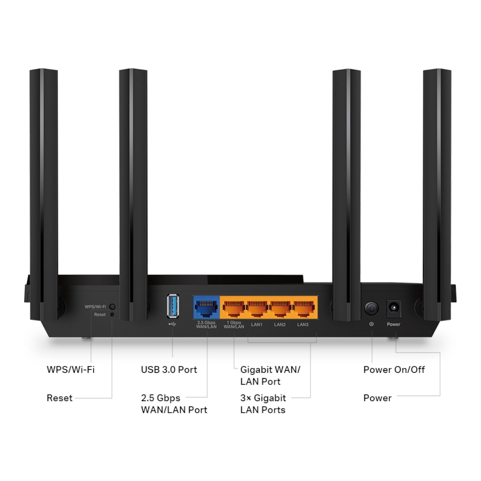 Router Inalámbrico Tp-Link Archer Ax55 Pro Doble Banda Wi-Fi 6 Ax3000 - Imagen 3