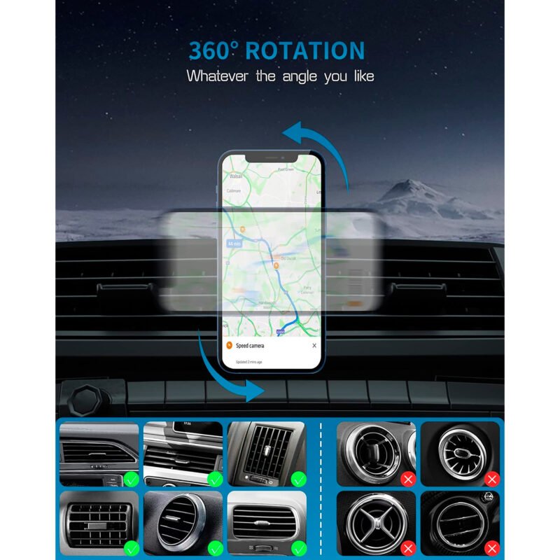 Cargador Magnético Inalámbrico QC3.0 360° - Imagen 4