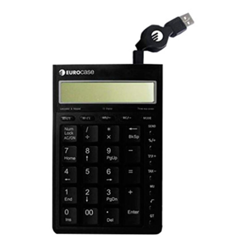 Calculadora Y Teclado Numérico Eurocase Conector USB - Imagen 2