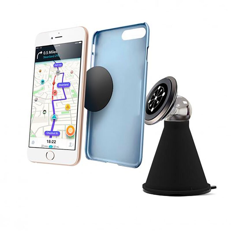 Soporte Magnético + Placas De Montaje Para Smartphone Fifo - Imagen 6