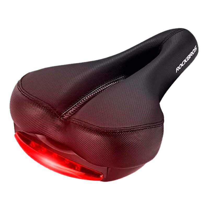Sillín Con Luz Rockbros Ergonómico Cuero Pvc - Imagen 4