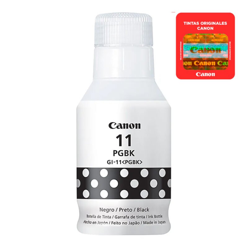 Botella De Tinta Canon Negro GI-11 PGBK 135ml - Imagen 2