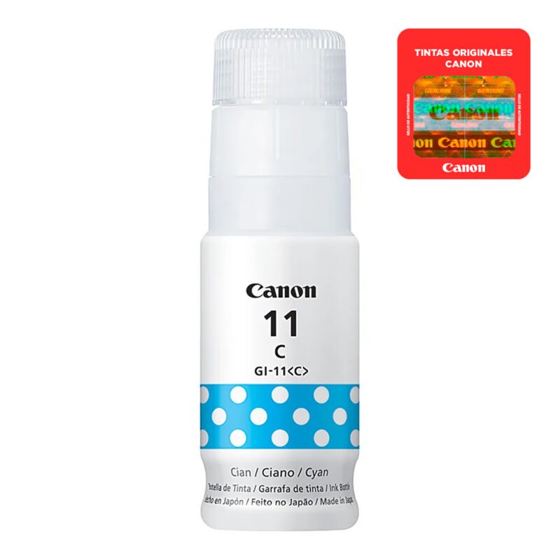 Botella De Tinta Canon Cian GI-11 C 70ml - Imagen 2