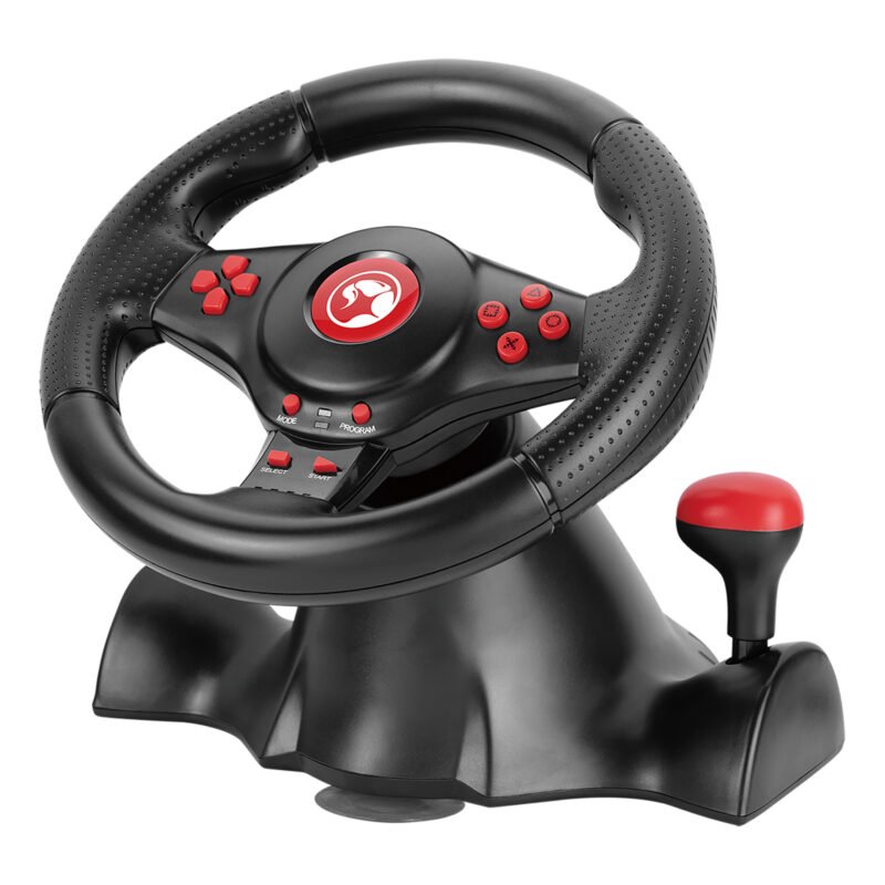 Volante Gaming Marvo Multiplataforma 180º Vibración - Imagen 5