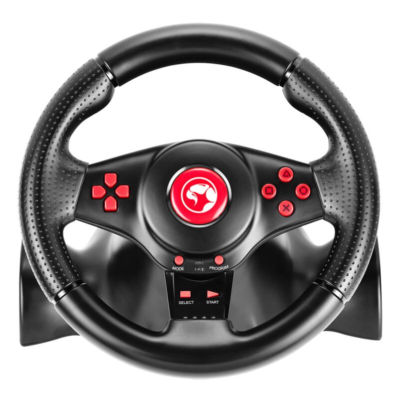 Volante Gaming Marvo Multiplataforma 180º Vibración - Imagen 4