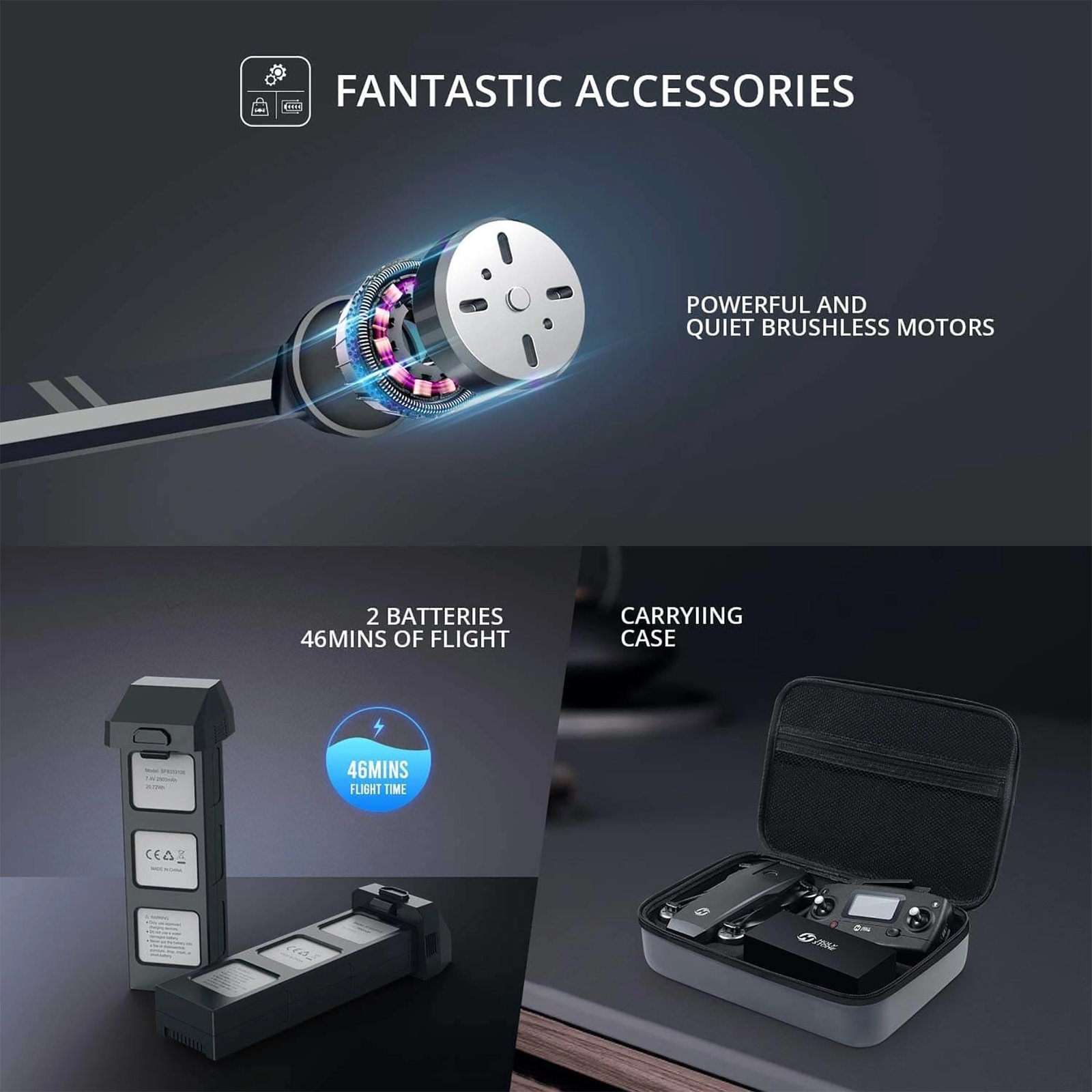 Drone Holy Stone Hs720e Gps 4k 23min 999m - Imagen 2