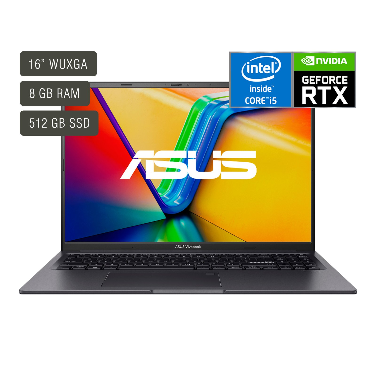 Notebook Asus Vivobook 16'' Core I5 8gb 512gb Win11 Rtx2050 - Imagen 6