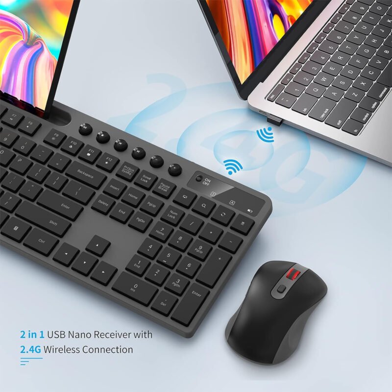 Combo Gaming Inalámbrico Marvo KC411W Español - Imagen 3