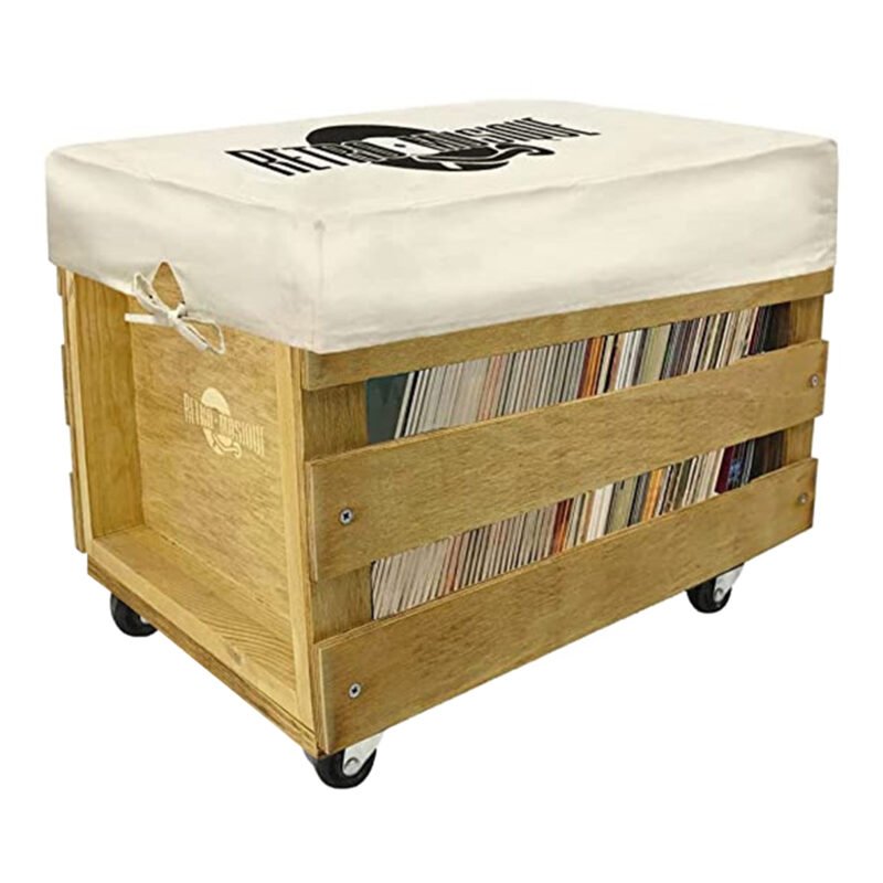 Caja Para 100 Discos De Vinilo 12'' Retro Musique Kxrm32 - Imagen 3
