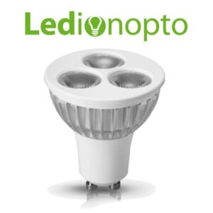 Lámpara Led Ledion Gu5.3 3w 3000k Aro Blanco 38°