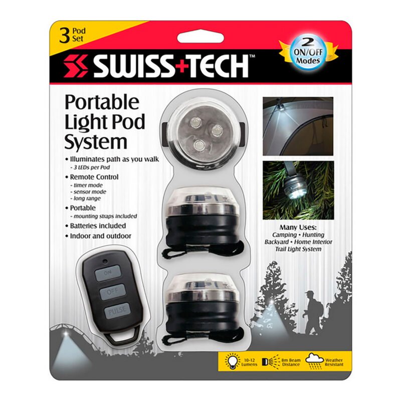 Luces Led Portátiles Swiss+tech Interior / Exterior Pack x3 - Imagen 2