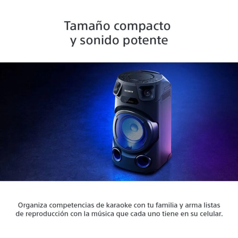 Parlante Sony Mhc-V13 Portátil Bluetooth Luces Led - Imagen 2