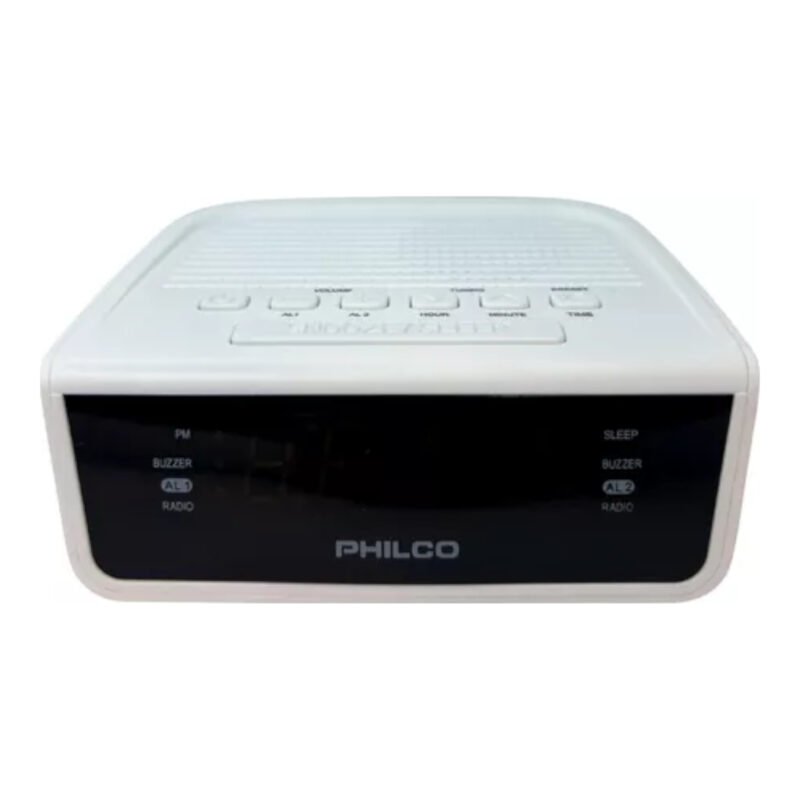 Radio Despertador Philco Par2106 Fm 30mem Botón Snooze - Imagen 3
