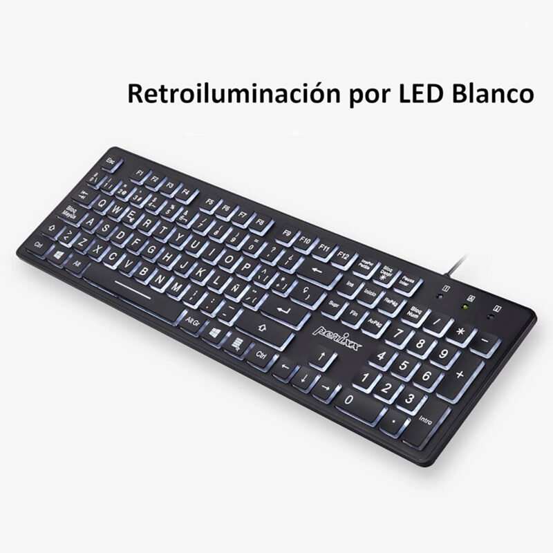 Teclado Usb Perixx 317 Retroiluminado - Imagen 3