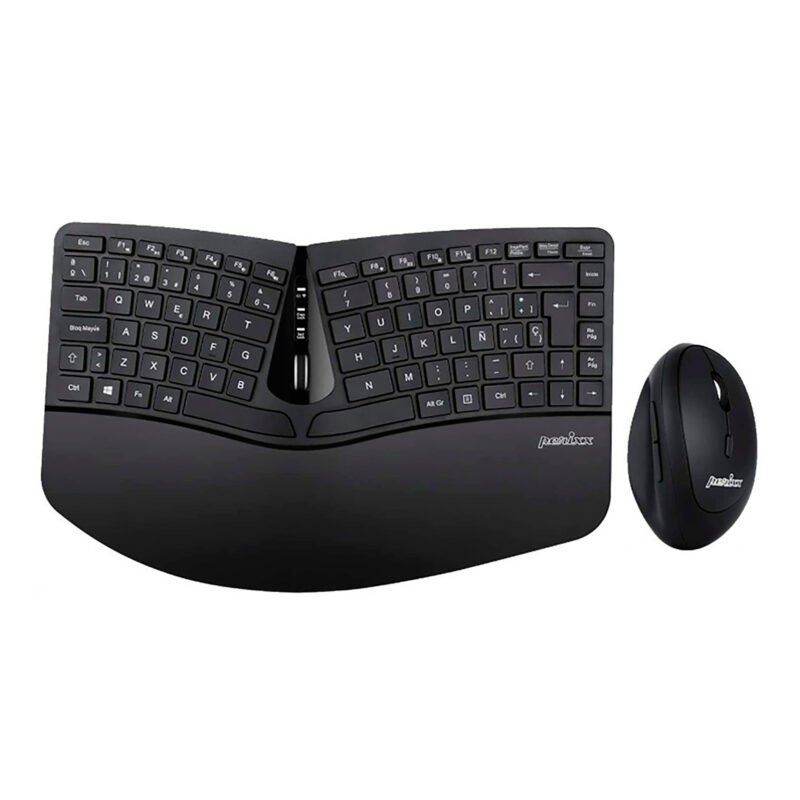 Combo Mouse Y Teclado Ergonómicos Inalámbricos Perixx 606 - Imagen 7