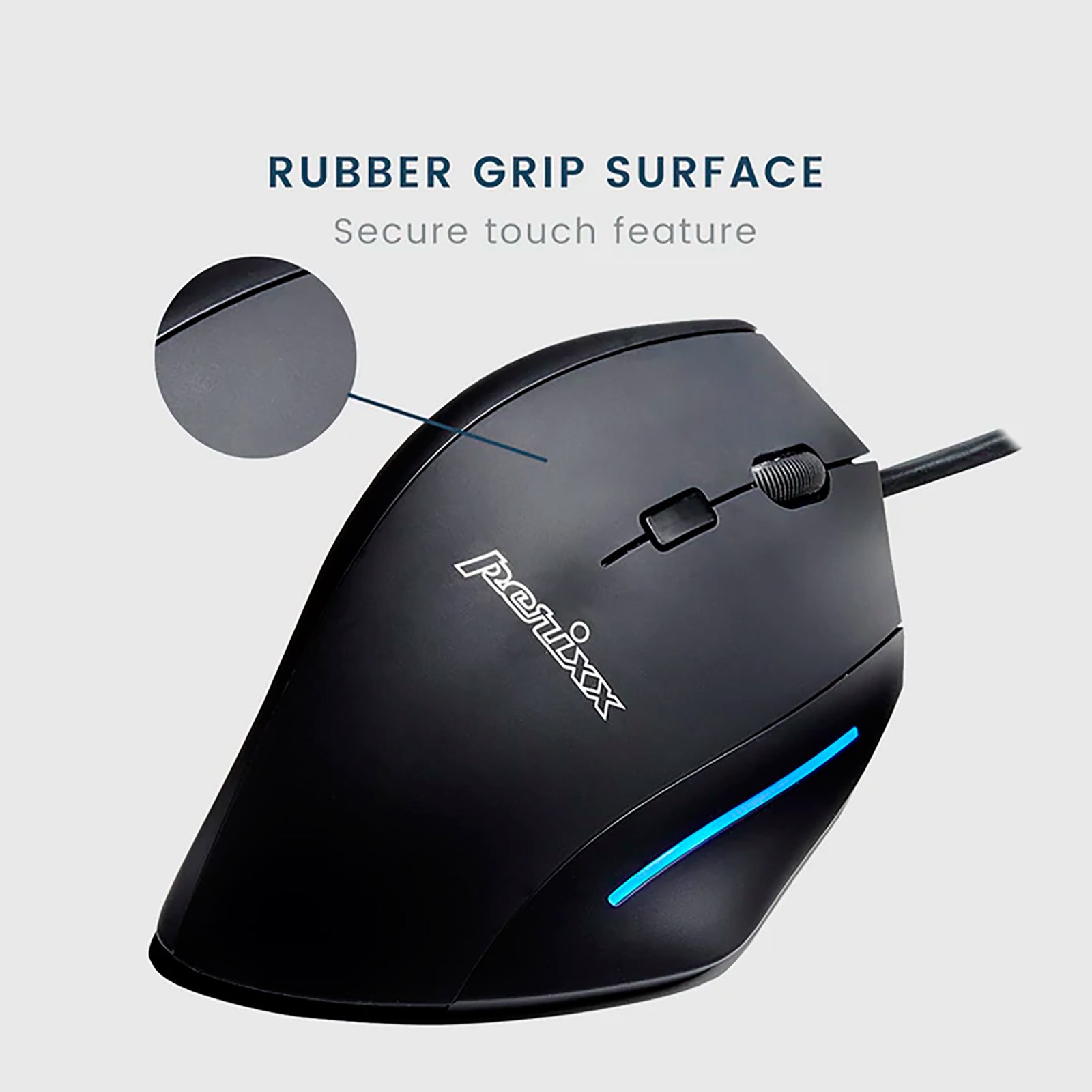 Mouse Diestro Ergonómico Usb Perixx 508 - Imagen 4