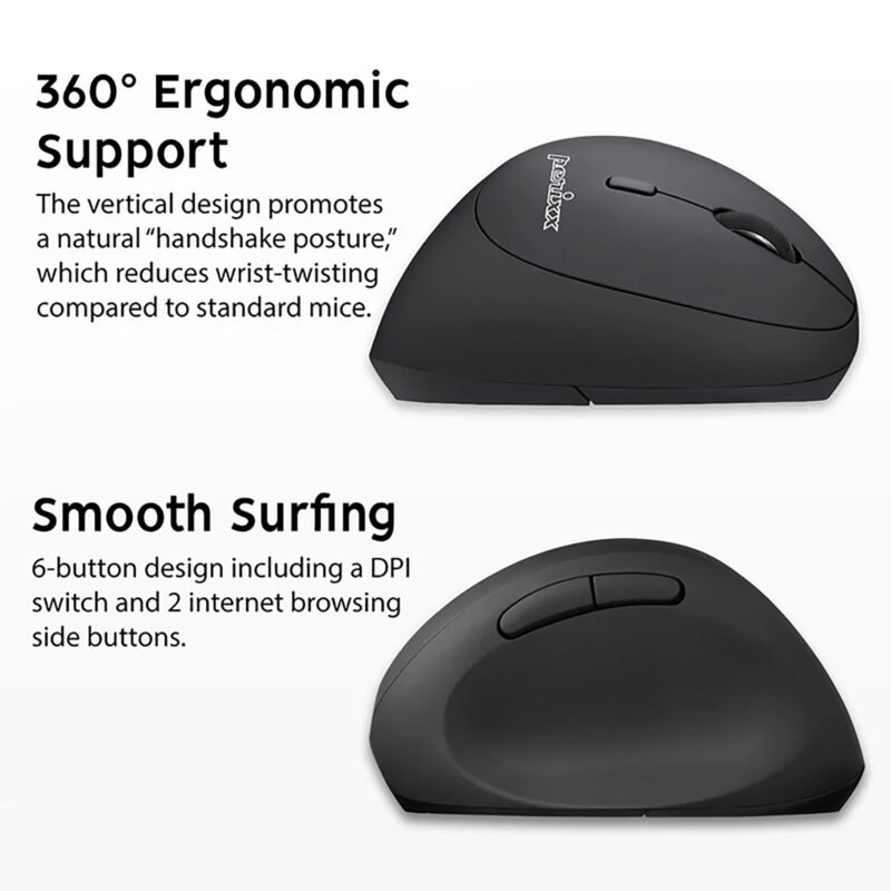 Mini Mouse Diestro Ergonómico Inalámbrico Perixx 719 - Imagen 2